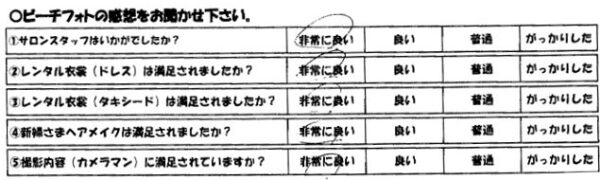 お客様アンケート