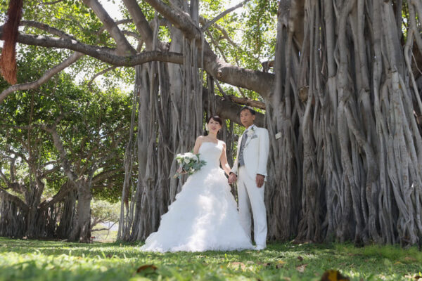 「期待以上でした！！！」アラモアナビーチで撮影したオリジナルビーチフォトプランのお客様の声様のお写真