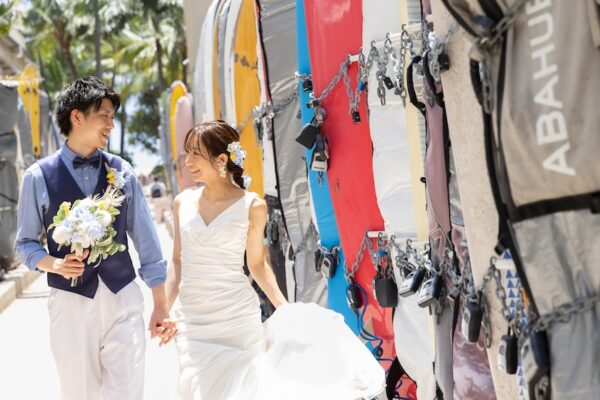 「撮りたいポーズを伝えたら快く聞いてくれた」アラモアナ・カピオラニ・ワイキキで撮影したスペシャル3ロケプランのお客様の声様のお写真